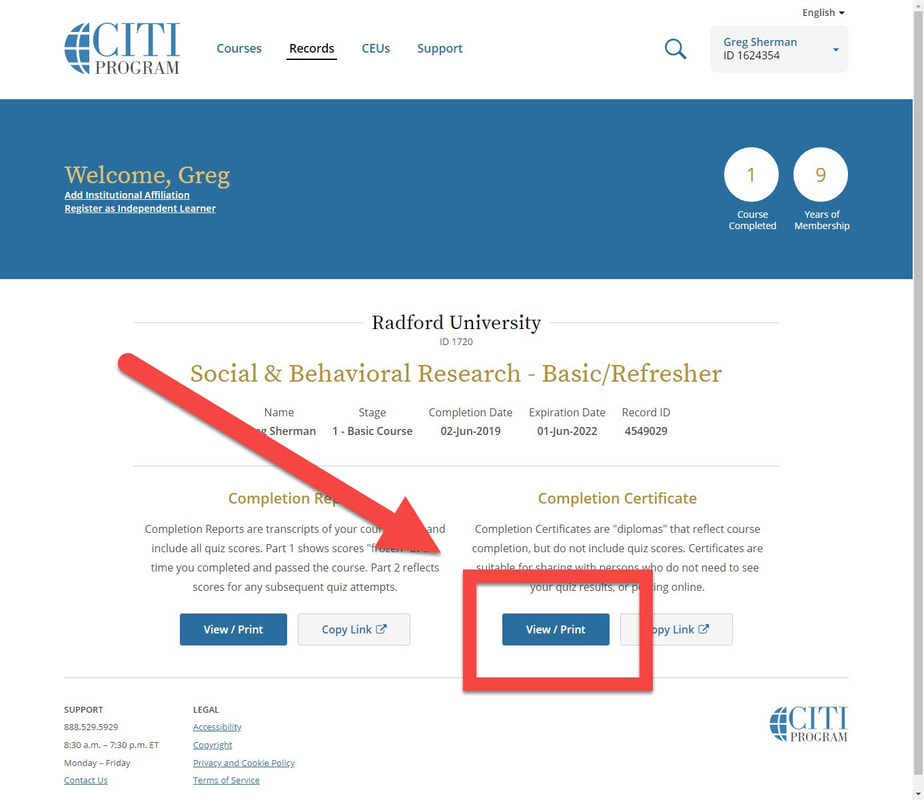 CITI Training Educational Research